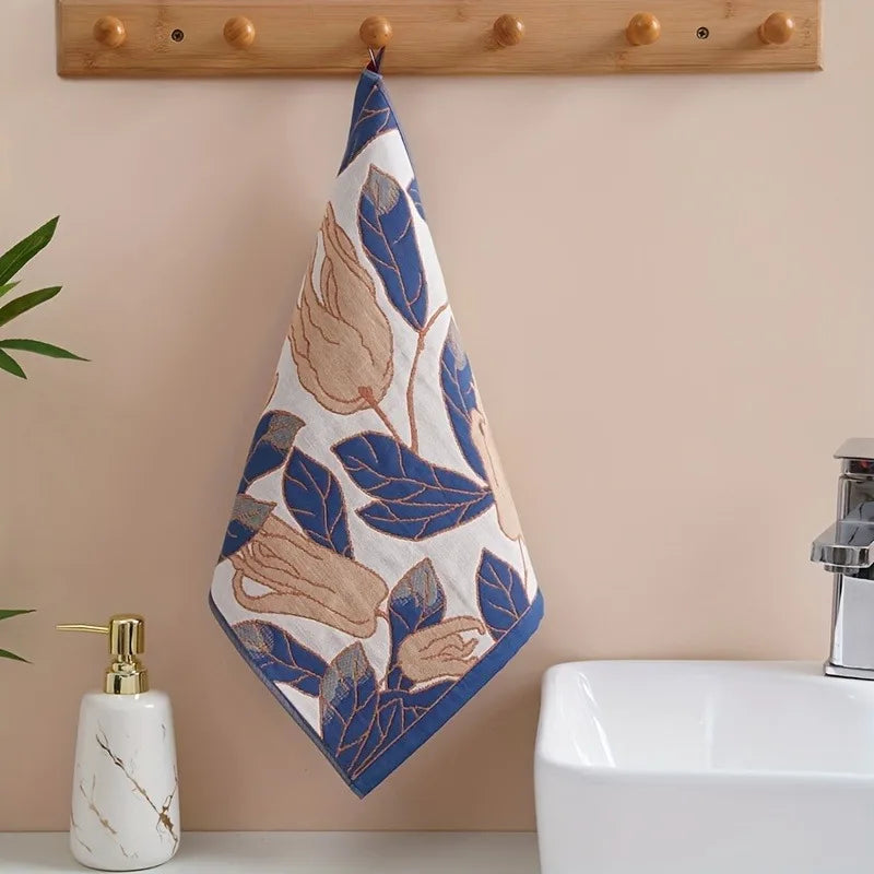 34x40cm Large Hand Towel Kitchen Towel 4Layer Cotton Gauze Pure Cotton Dish Cloth Quick Dry Decorative Tea Towel Home Restaurant