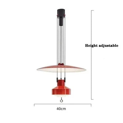 Nordic Italy Designer Modern Creative Living Room Pendant Lamp Retro Art Bedside Bedroom Study Adjustable Pendant Lamp