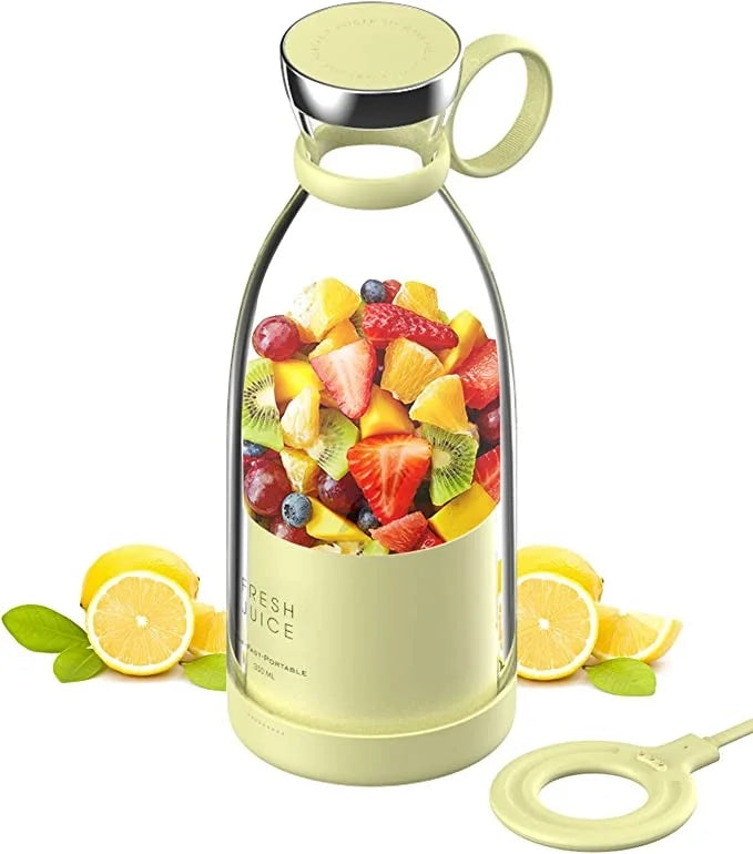 Bærbar genopladelig juicer blender trådløs mixer frisk juice 350 ml