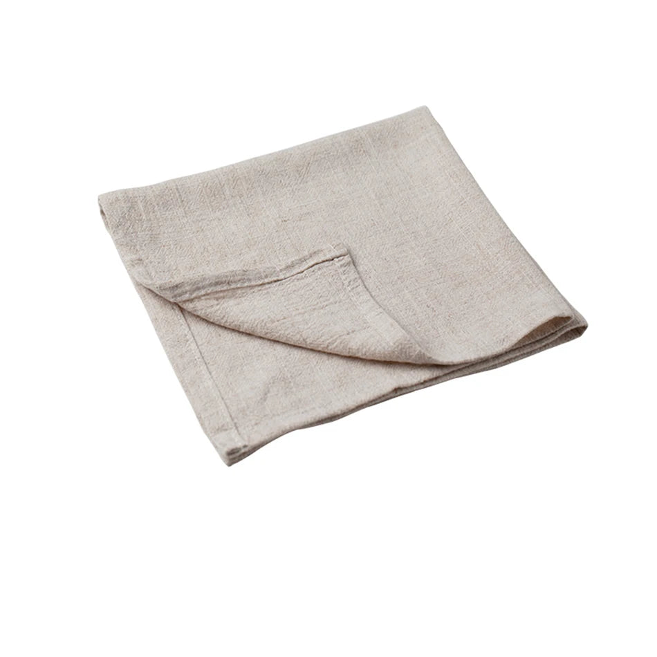 4PCS Table Napkins,40X40cm Cotton Linen Kitchen Tableware Towel,Soft Durable Cloth,Washable and Reusable Placemat
