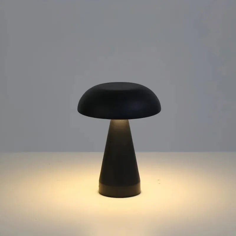 Retro LED Table Lamp Touch Dimmable Desk Lamp bedroom decoration Home Dining Room Coffee Shop Simple Nordic Mushroom Room Decor