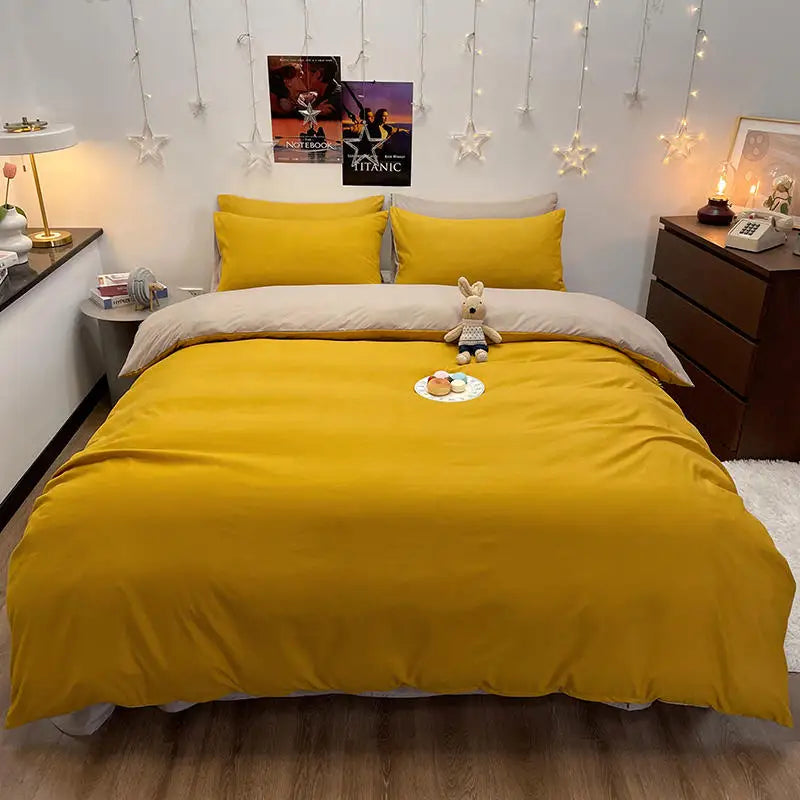 Bonenjoy 1 pc housse de couette тъмно сив цвят завивка покритие с двоен размер funda nordica cama 150 Queen/king size cover cover