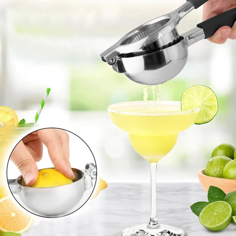 Stainless Steel Lemon Press Non Slip Citrus Juicer Press Hand Juicer perfect for squeezing orange pomegranate lime juice