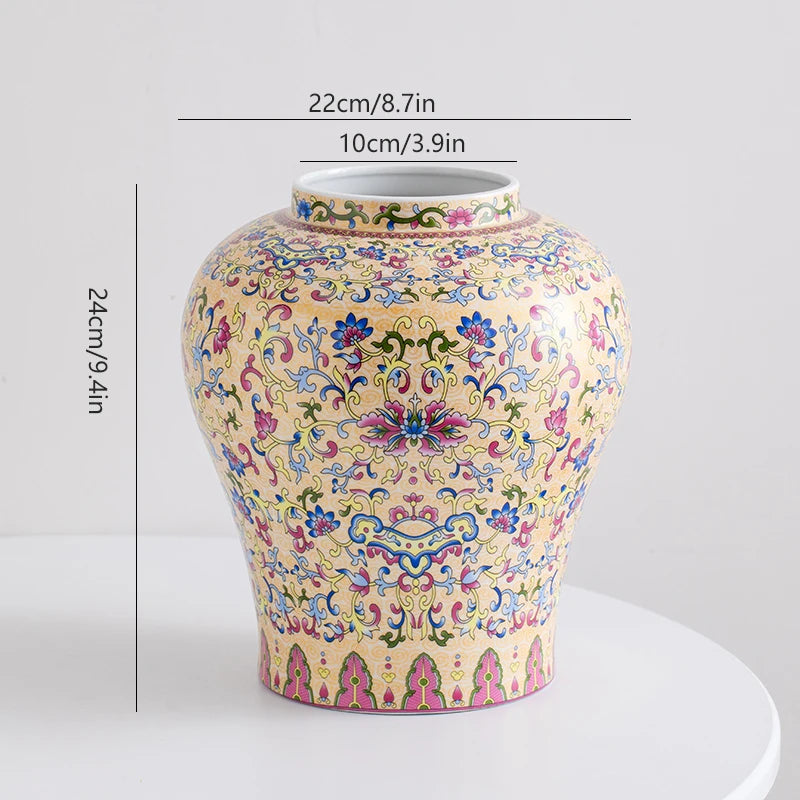 Kitajski modro-beli porcelanski vintage keramični vazi okrasni predmet za cvetje dnevne sobe, lahka luksuz, vrhunski