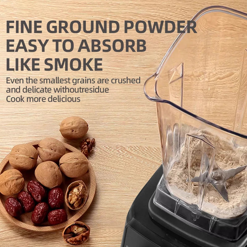 Frullatore commerciale resistente da 2000 W Miscelatore fisso per frullati di ghiaccio Apparecchi per cucina Robot da cucina professionale ad alta potenza
