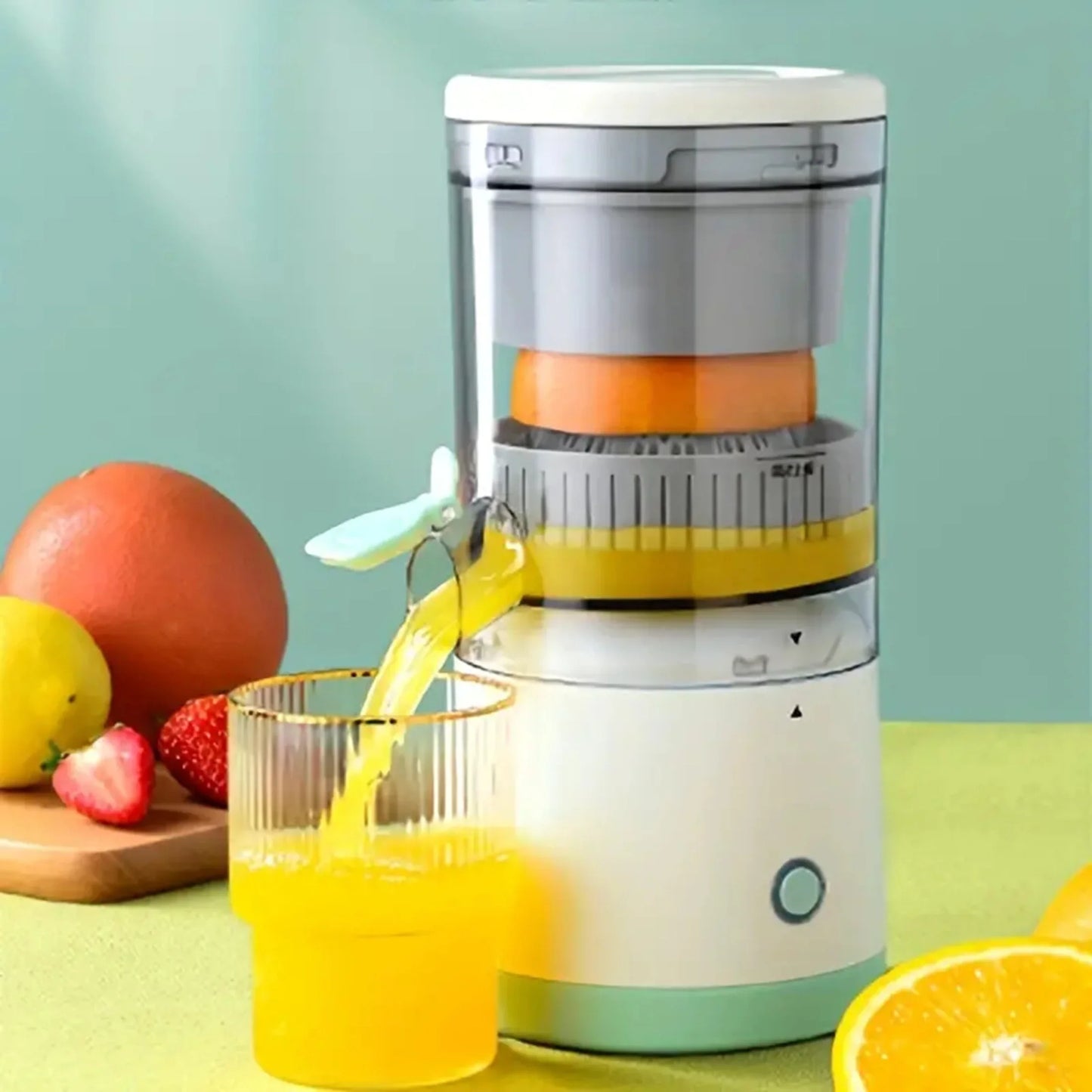 Nuovo estrattore di succo di frutta portatile per spremiagrumi domestico, spremuta elettrica ricaricabile tramite USB, produzione di succo elevata per arancia,