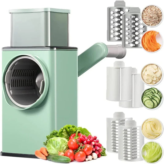1pc Multifunctional Vegetable Slicer Cutter Chopper Graters Shredders Fruit Rotary handle Not Hurting Your Hands Kitchen Tool