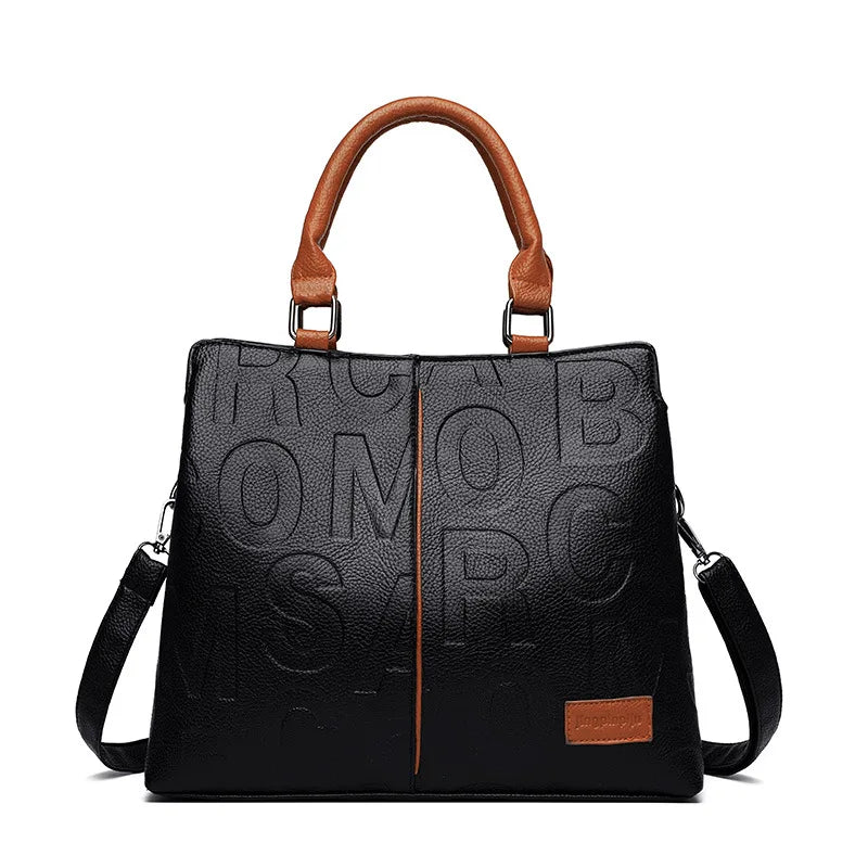 PU Leder Lässige Umhängetaschen für Frauen Damen Luxus Designer Tote Handtasche Weibliche Große Kapazität Reise Schulter Tasche Sac