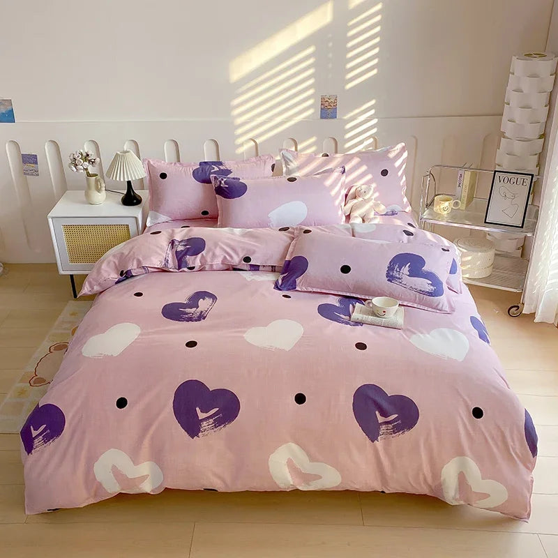 1pc Duvet cover Without Filler Aloe vera cotton synthetic fiber material,Soft Breathable And Comfortable Bedroom bedding