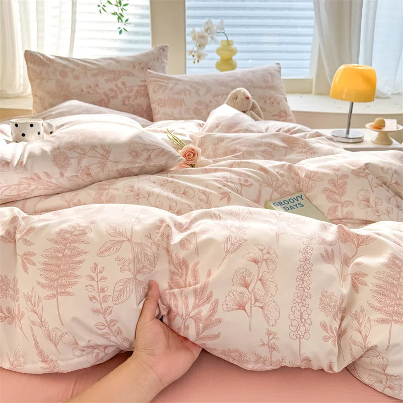 Cute Dog Printed Duvet Covet Set Brown Color Comforter Cover with Pillowcase for Kids Single/Queen/King housse de couette Full