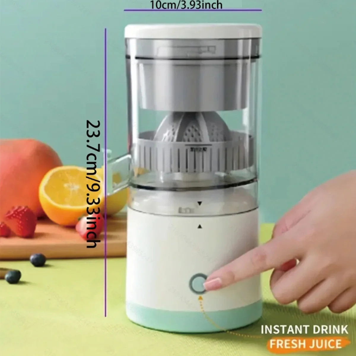 Nuovo estrattore di succo di frutta portatile per spremiagrumi domestico, spremuta elettrica ricaricabile tramite USB, produzione di succo elevata per arancia,