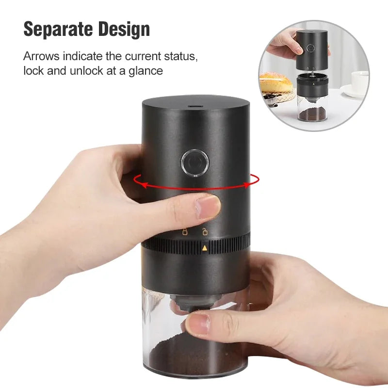 Neue Kaffeemühle TYP C USB Ladung Professionelle Keramik Schleifen Kern Kaffee Bohnen Mühle Neue Upgrade Tragbare Elektrische