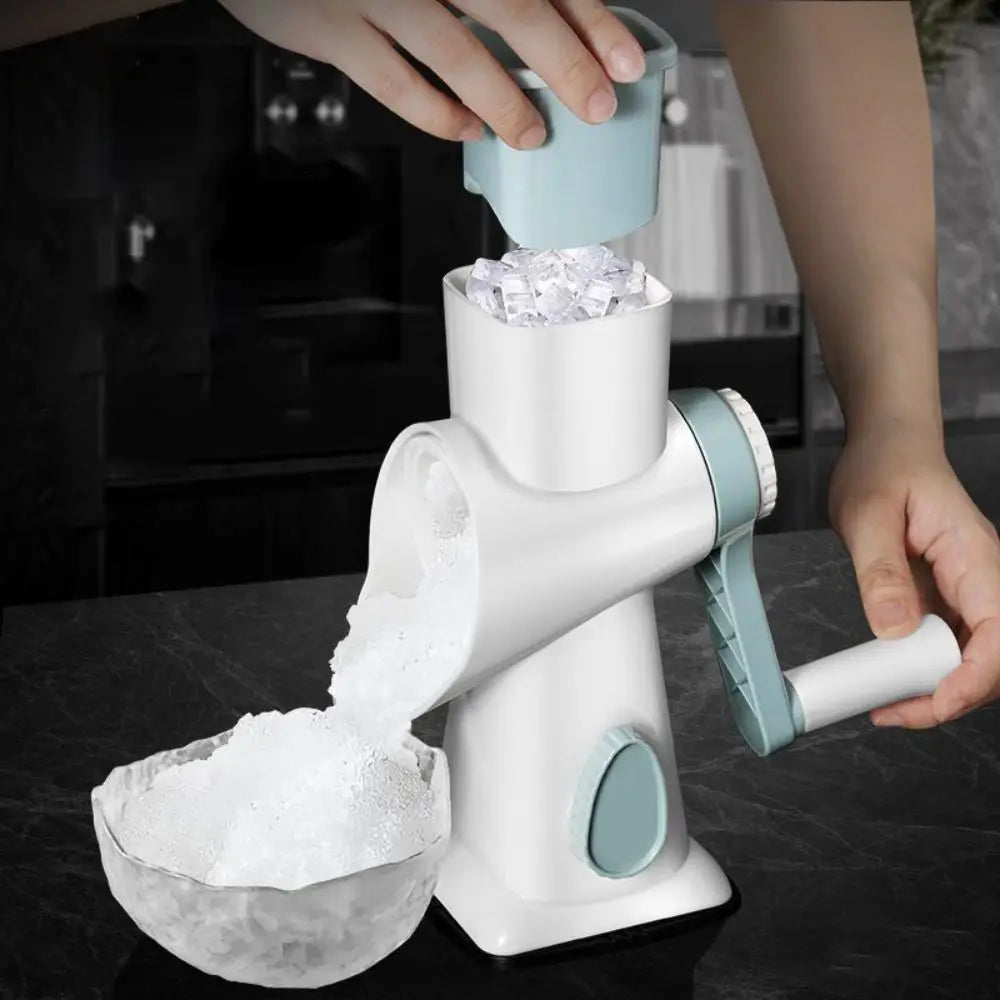 Keukengadget 3 in 1 Handbediende Groentesnijder Arbeidsbesparende Plastic Roterende Kaasrasp Handmatige Ijsschaafmachine Aardappelen