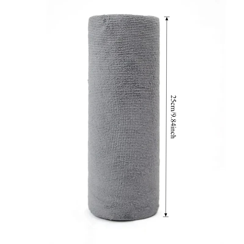 Reusable Cleaning Wipe Household Kitchen Cloth Microfiber Towel Rolls Dish Rags Wash Paper Towel Replacement 1 Roll of 20 Sheets