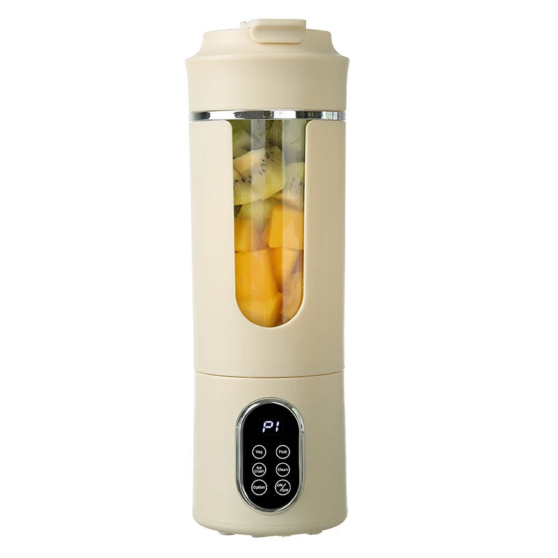New portable wireless juicer with USB charging, small juice cup, household multifunctional crushed ice juicer, juicer cup.