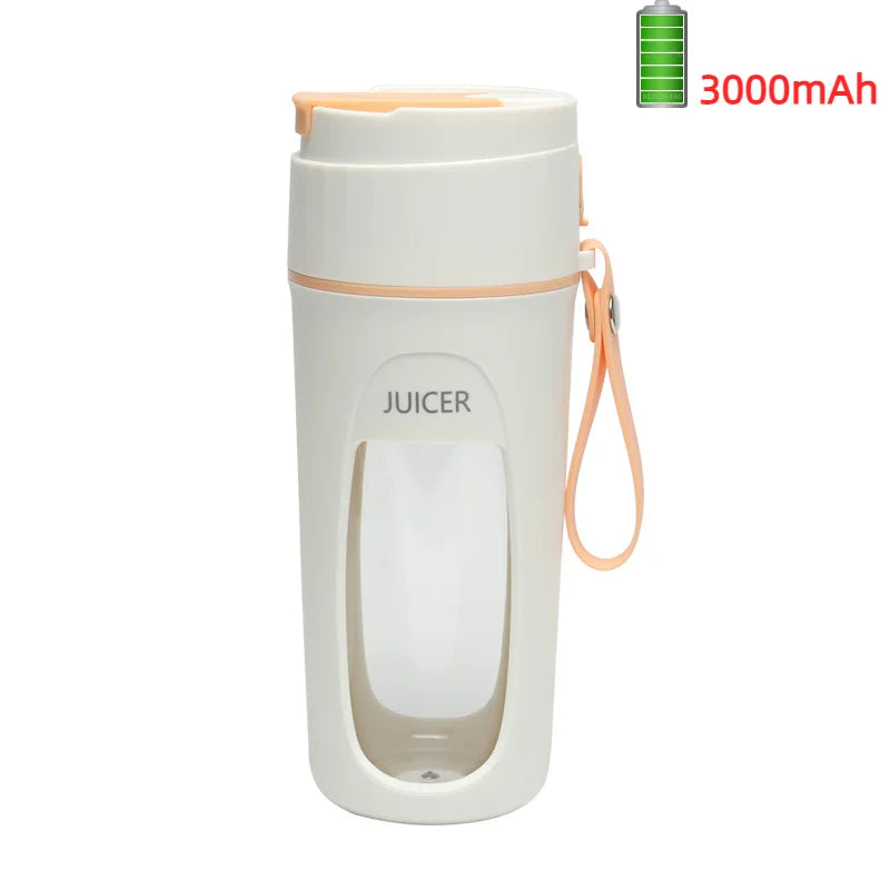 Spremiagrumi portatile Mini frullatore elettrico Multifunzione Creatore di succo Macchina Frullatori Estrattori Frullati Mixer 8 Lame 3000mAh