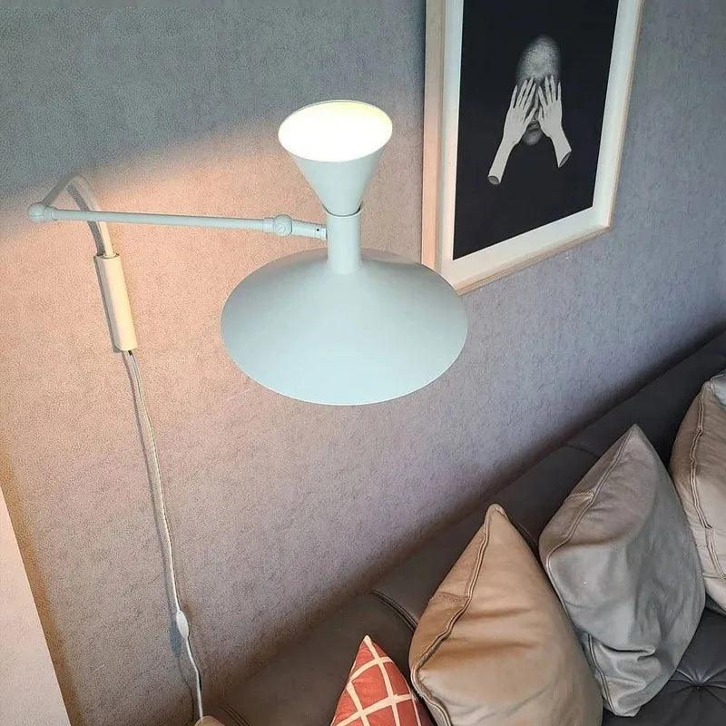 Nordic Minimalist Italian Wall Lamp Rotatable Swing Arm Sconce for Living Room Bedroom Study Room Bedside Decor Lighting Fixture