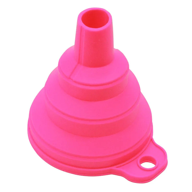 Mini embudo plegable de silicona, embudos portátiles plegables para tolva de combustible, cerveza, aceite, accesorios de cocina, artículos de herramientas