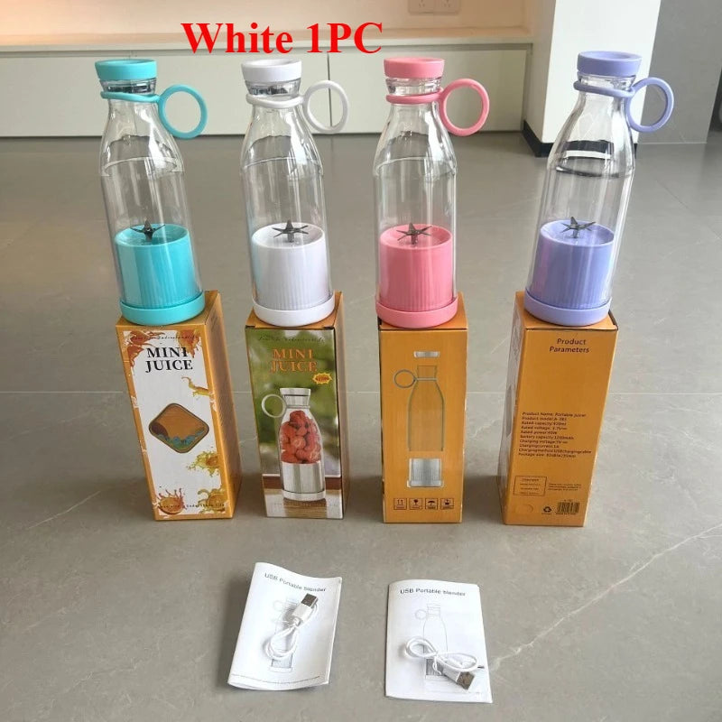 Spremiagrumi elettrico Tazza 6 Lame Frullatore Macchina per frappè USB Portatile Frutta Latte Strumento di miscelazione Mini Succo fresco Frullatore da cucina