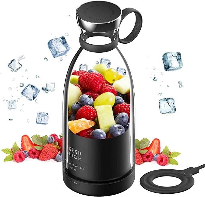 Bærbar genopladelig juicer blender trådløs mixer frisk juice 350 ml