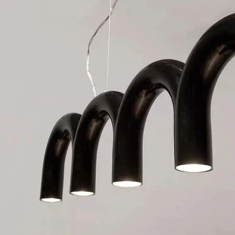 Modern U-shaped Chandelier Bedroom Kitchen Designer Bar Long Lamps Restaurant Decoration Lighting