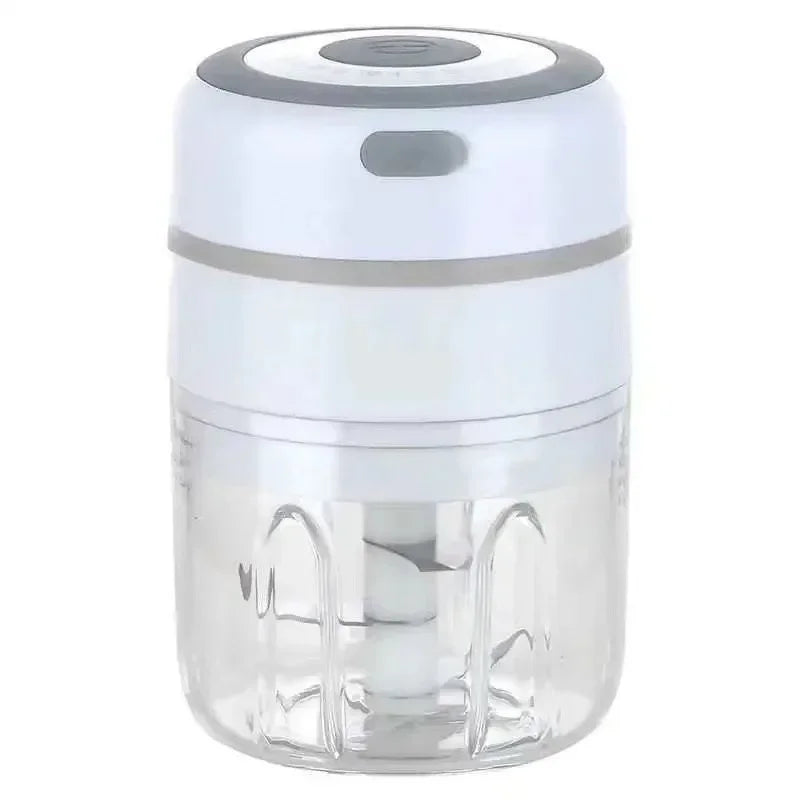 300ML Elektrische Knoflook Chopper USB Opladen Voedsel Groente Vlees Crusher Rvs Mini Chili Knoflookstamper Keuken Gadgets