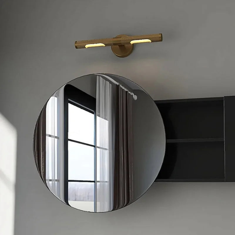 American Style All-copper Mirror Front Lamp Bedroom Room Mirror Cabinet Lamp Postmodern Bathroom Toilet Wash Basin Wall Lamp