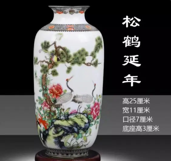 Jingdezhen keramična vaza vintage kitajske tradicionalne vaze domača vaza živali vaza fino gladko površinsko opremljanje člankov