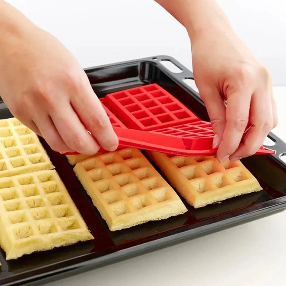 Silicone Waffle Cake Mold Waffle Maker Chocolate Bread Baking Molds Non-Stick Muffin Mould Bakeware Cookie Cooking Kitchen Tool