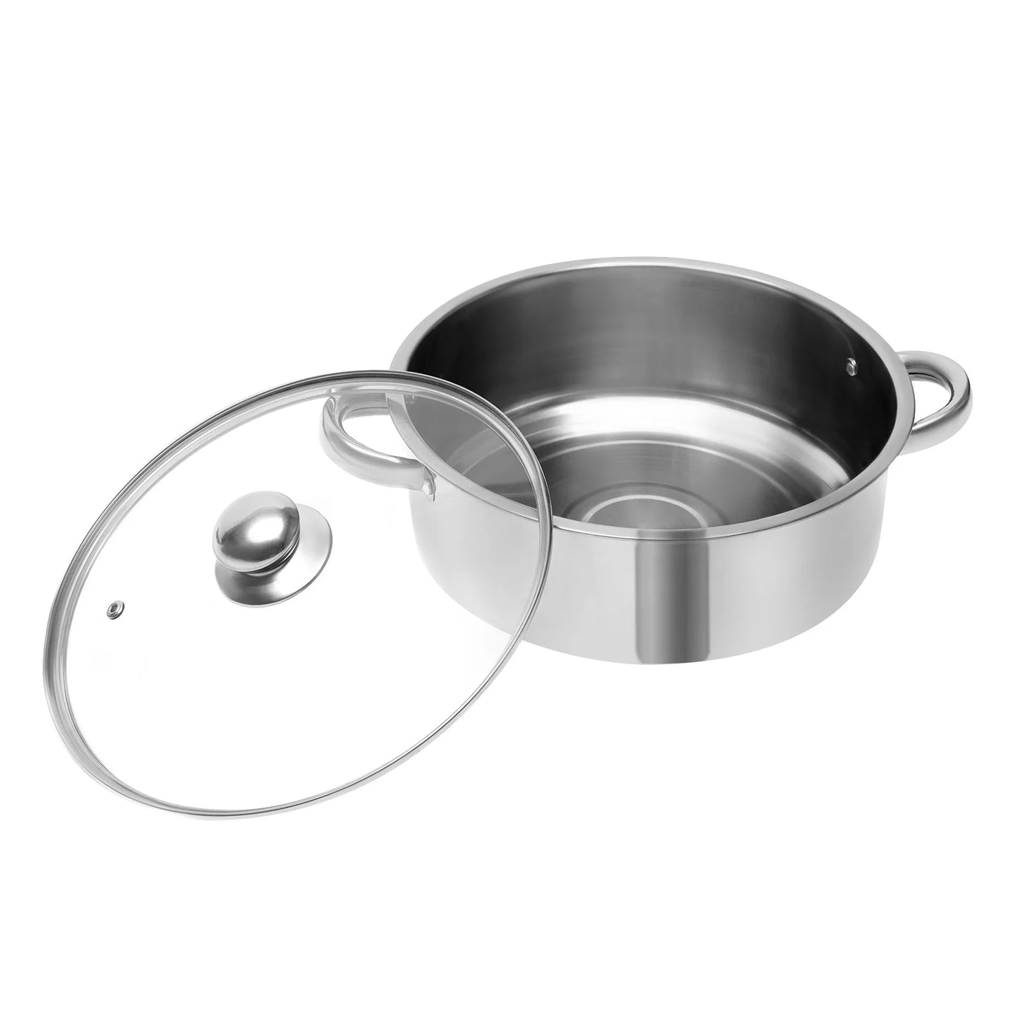 5-Tier Stainless Steel Food Steamer 26cm Meat Vegetable Steamer Pot Kitchen Cookware with Lid