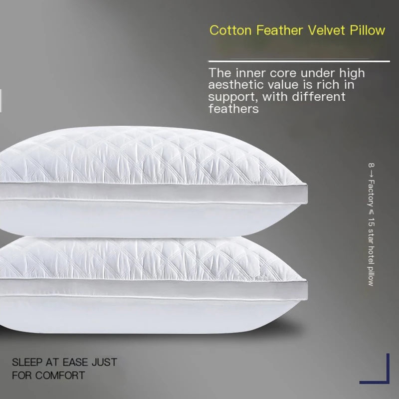 Pillow core protects the cervical vertebrae and helps sleep. Adult dormitory neck pillow for all four seasons