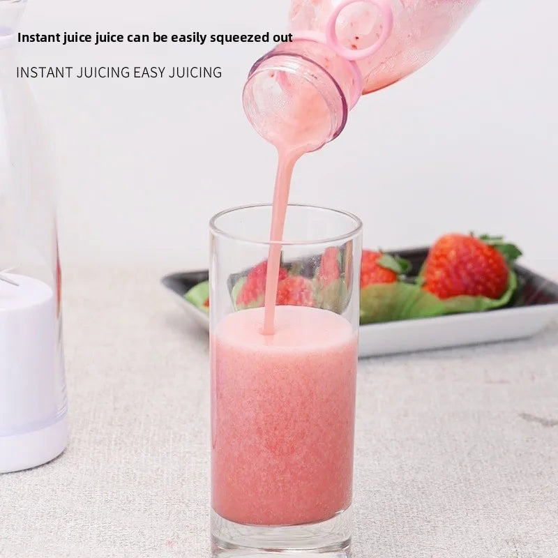 Spremiagrumi elettrico Tazza 6 Lame Frullatore Macchina per frappè USB Portatile Frutta Latte Strumento di miscelazione Mini Succo fresco Frullatore da cucina