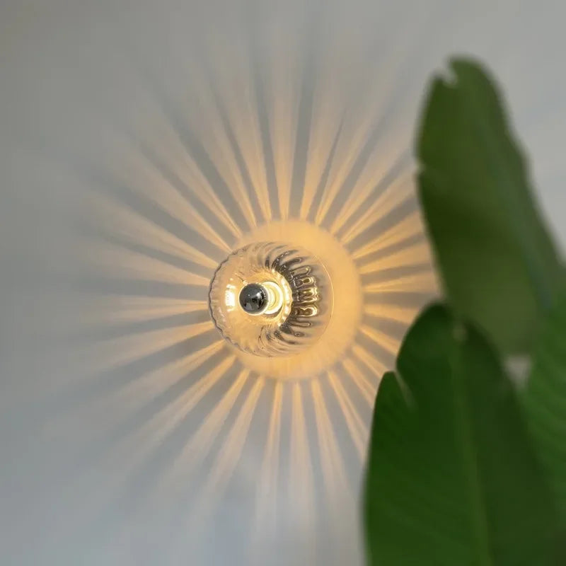 Nordic Wall Lamp Designer Glass Lighting Effect Simple Living Room Bedroom Bedside Light Ceiling Home Decor Ceiling Lamp LED