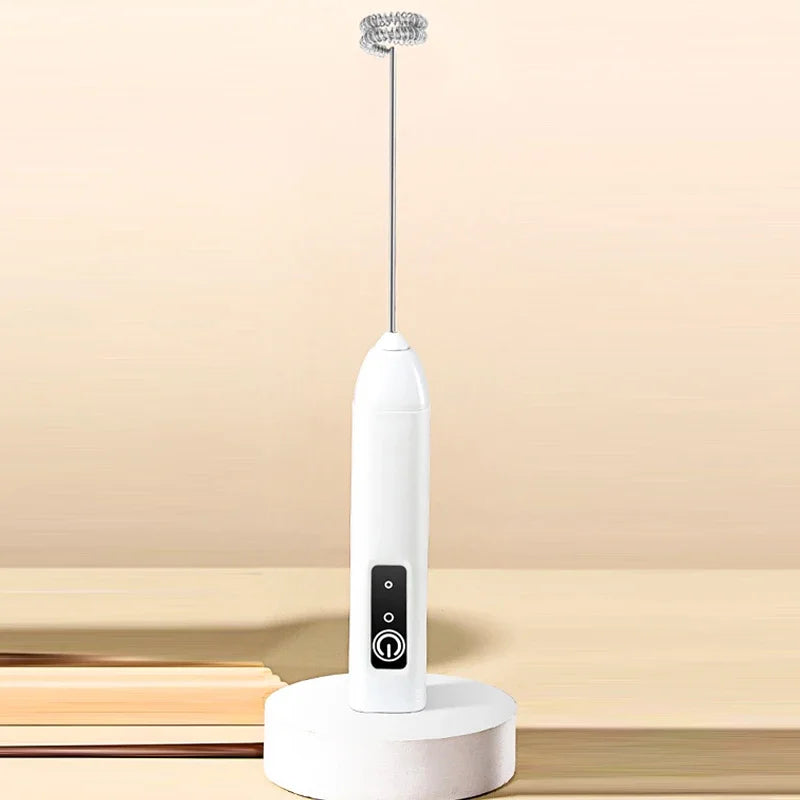 Xiaomi Cordless Electric Milk Frother Hand Mixer Whisk, USB 3 Speeds Handheld Milk Foamer for Coffee Cappuccino Mini Blender