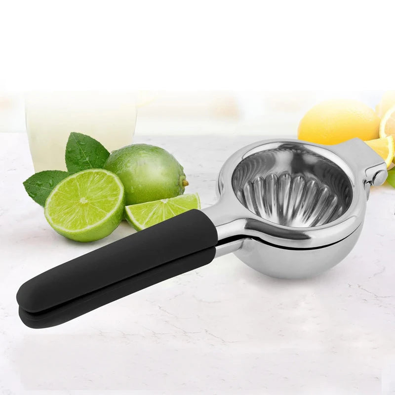 Stainless Steel Lemon Press Non Slip Citrus Juicer Press Hand Juicer perfect for squeezing orange pomegranate lime juice