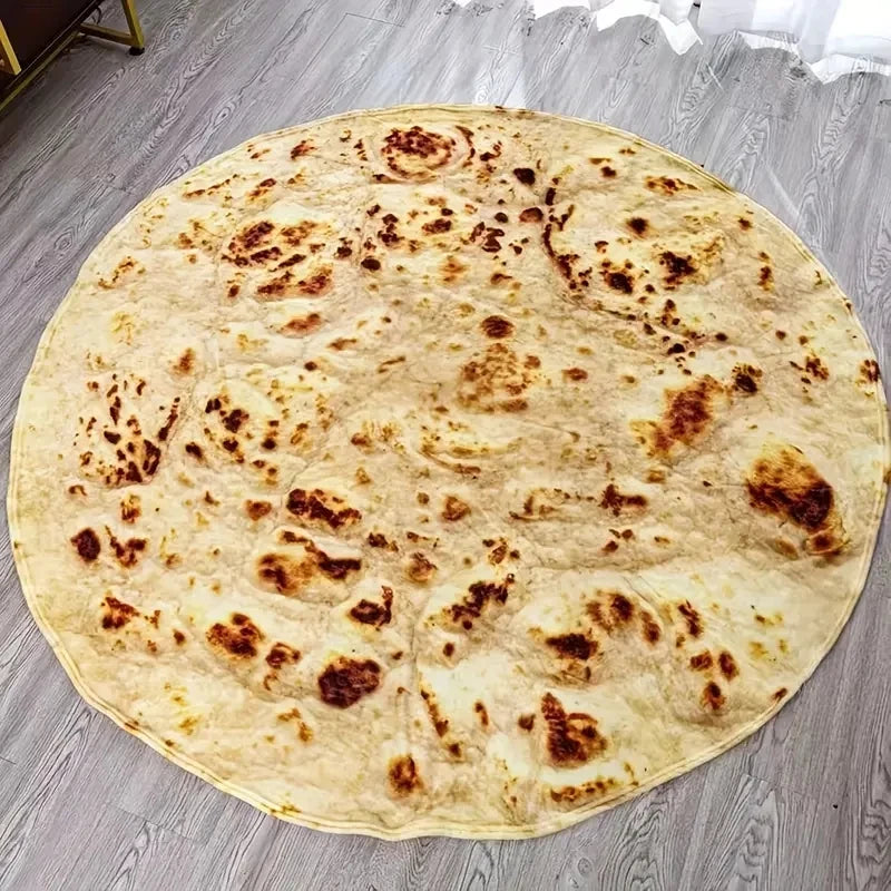 Cobertor de flanela com padrão de pizza, cobertor de cochilo quente e macio, cobertor macio para sofá-cama, 1 peça