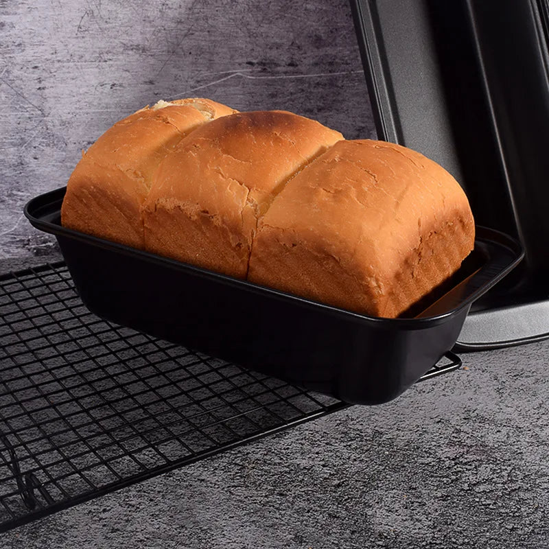 Nonstick Baking Bread Loaf Pan Carbon Steel Toast Bread Pan Tin Kitchen Rectangle Bakeware for Brownies Meatloaf