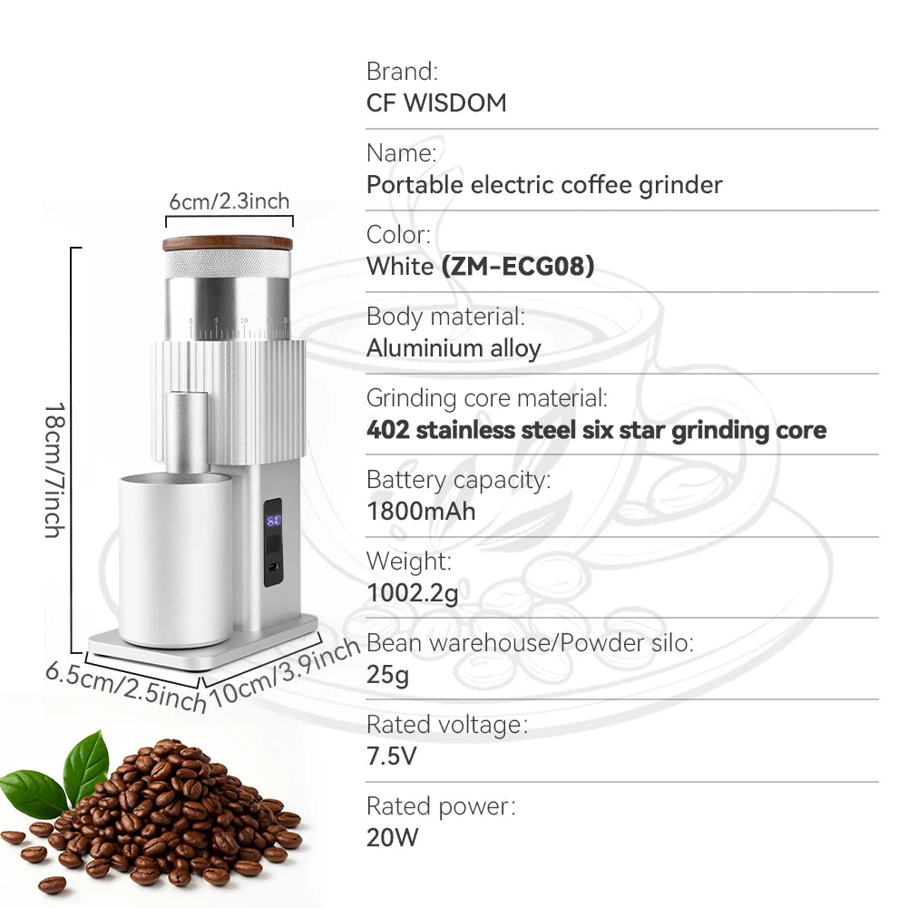 Coffee Grinder for Pour Over, Coffee Bean Grinder for French Press, Electric Coffee Grinder Gift for Thanksgiving Christmas