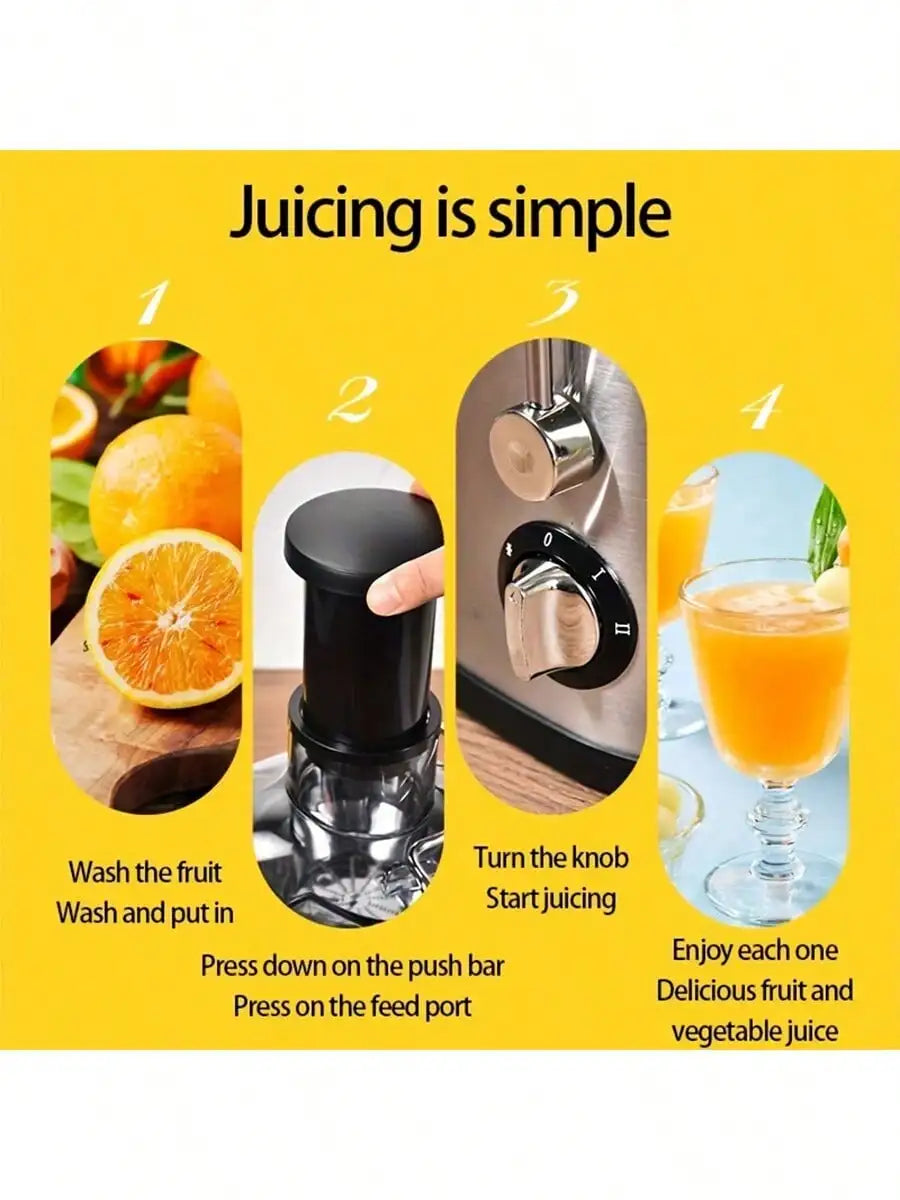 Presse-agrumes centrifuge électrique multifonctionnel pour la maison, prise ue, machine à jus de fruits, séparation de jus de scories, machine à jus originale c