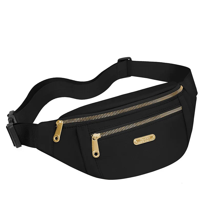 Waterproof Oxford Single Shoulder Crossbody Bag, Fanny Pack ,Bumbag Chest Bags for Women Daily Use Travel Outdoor Sports Running