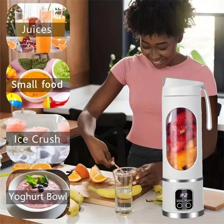 High-value Charging Juicer Cup Wireless Portable Design Freshly Squeezed Fruit And Vegetable Juice To Make A Healthy Feel
