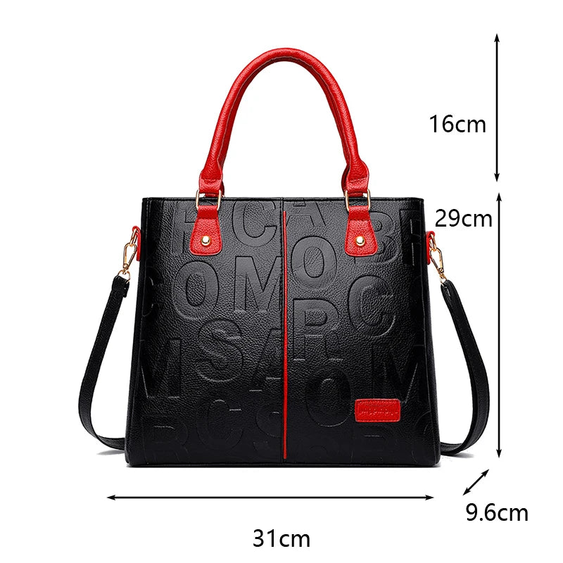 PU Leder Lässige Umhängetaschen für Frauen Damen Luxus Designer Tote Handtasche Weibliche Große Kapazität Reise Schulter Tasche Sac