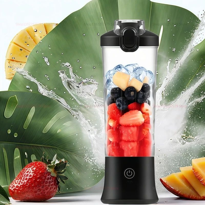 USB Household Rechargeable Electric Juicer 600ml Professional Portable Fruit Mixer Mini Mixer For Smoothie Smoothie Juice
