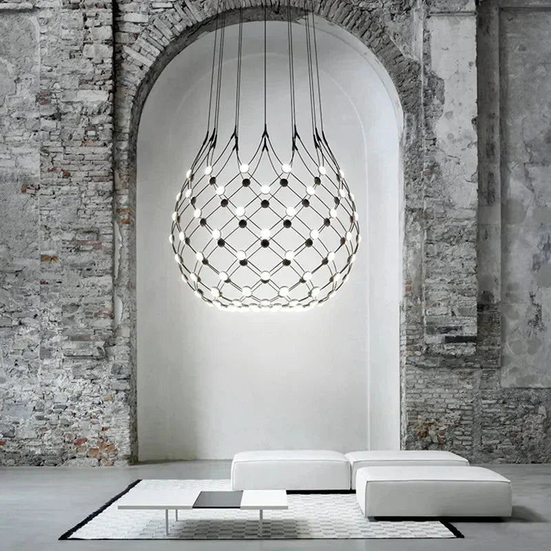 Nordic Creative Living Room Ceiling Light Personalized Designer Villa Duplex Simple Postmodern Dining Room Bedroom Pendant Light