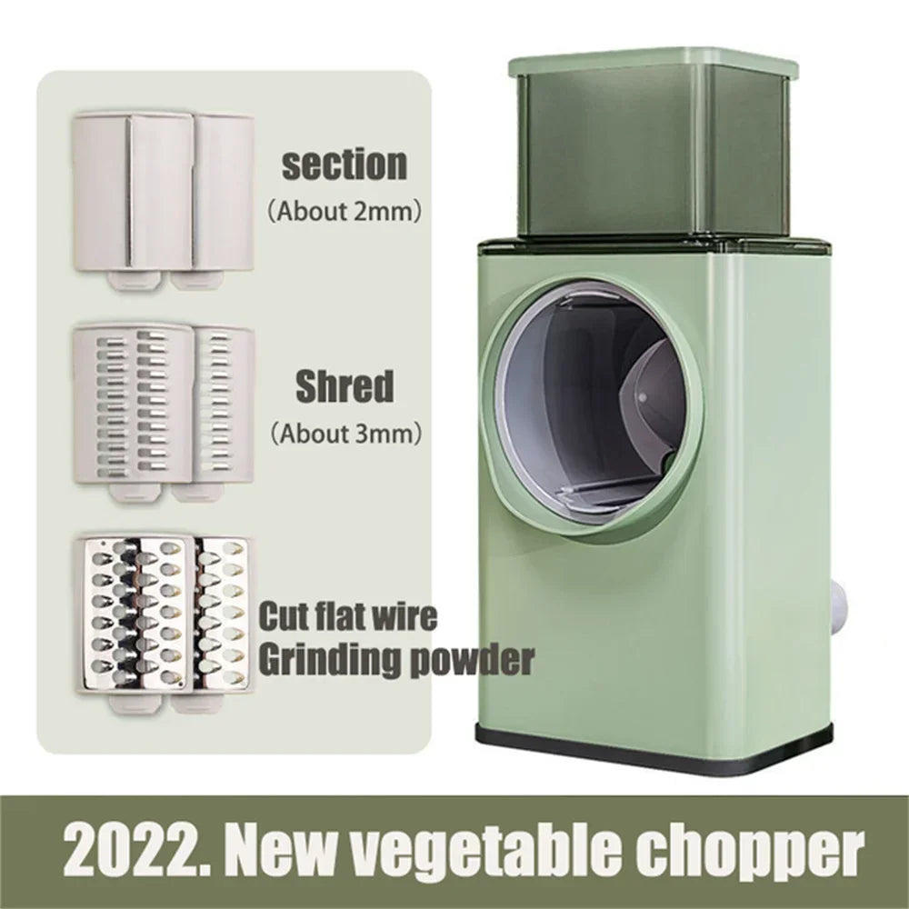 1 Pc Multifunctionele Groentesnijder Cutter Chopper Raspen Shredders Fruit Draaigreep Geen Pijn Je Handen Keuken Tool