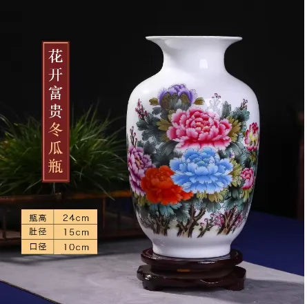 Jingdezhen keramična vaza vintage kitajske tradicionalne vaze domača vaza živali vaza fino gladko površinsko opremljanje člankov