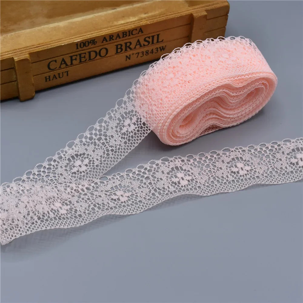 10 Yards/Lot High Quality Beautiful Lace Ribbon Tape 40MM Lace Trim DIY Embroidered For Sewing Decoration african lace fabric