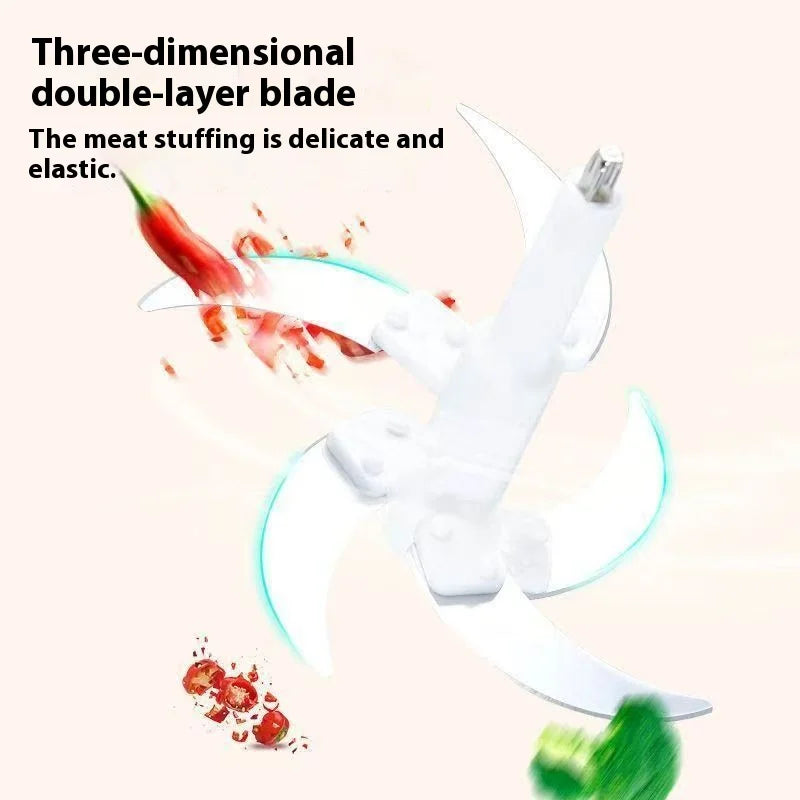 220V EU Meat grinder electric stainless steel automatic Large Capacity high-power cutting household Food Processor Chopper