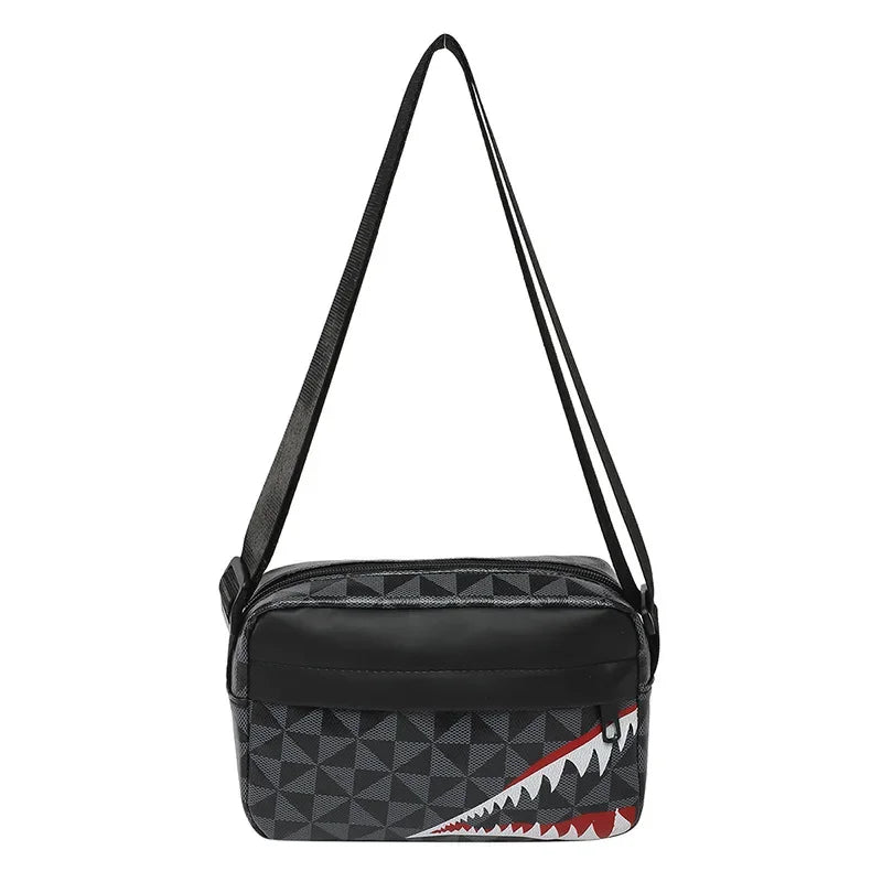 Creative Shark usta križnika torba Preprosta torbica za kovanec Mobilni telefon Torba Casual Fashion Crossbody Velika zmogljivost majhna kvadratna torba
