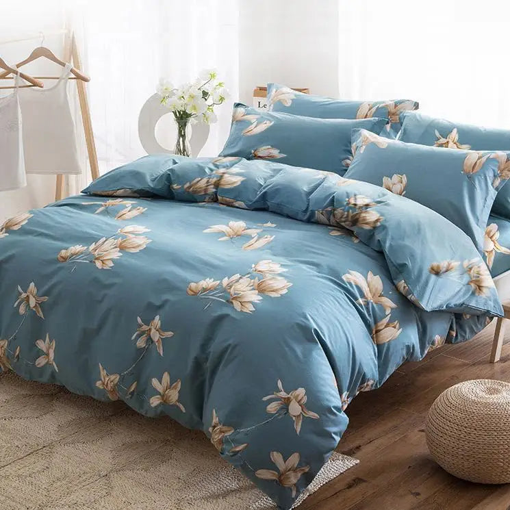 Quilt Cover1.5x2.0m Student Dormitory Single Duvet Cover Double Duvet Single Child 1.1m Lattice Plant Floral Geometric Pattern
